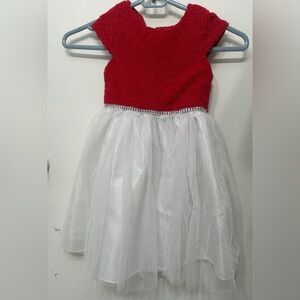 Emily West Red Dress with Textured Detail